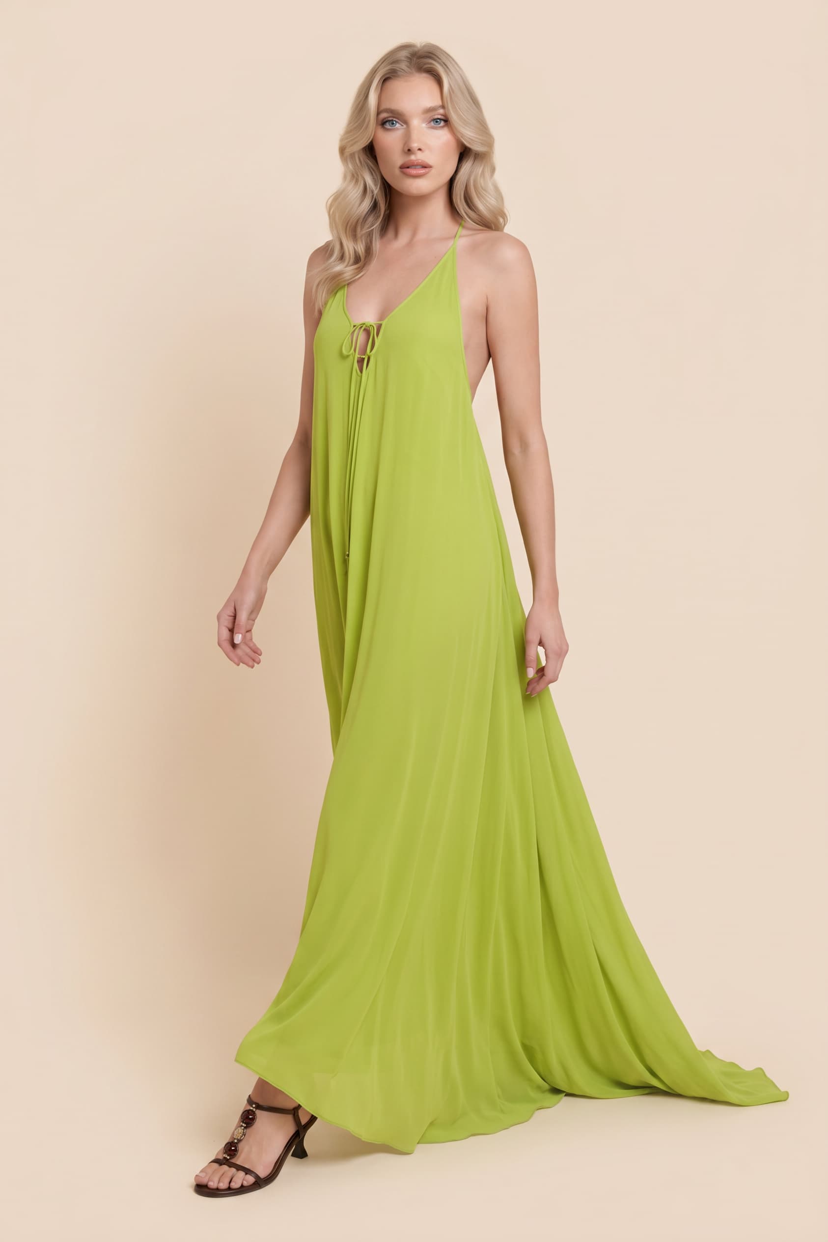 Vacation Style Loose Maxi Dress